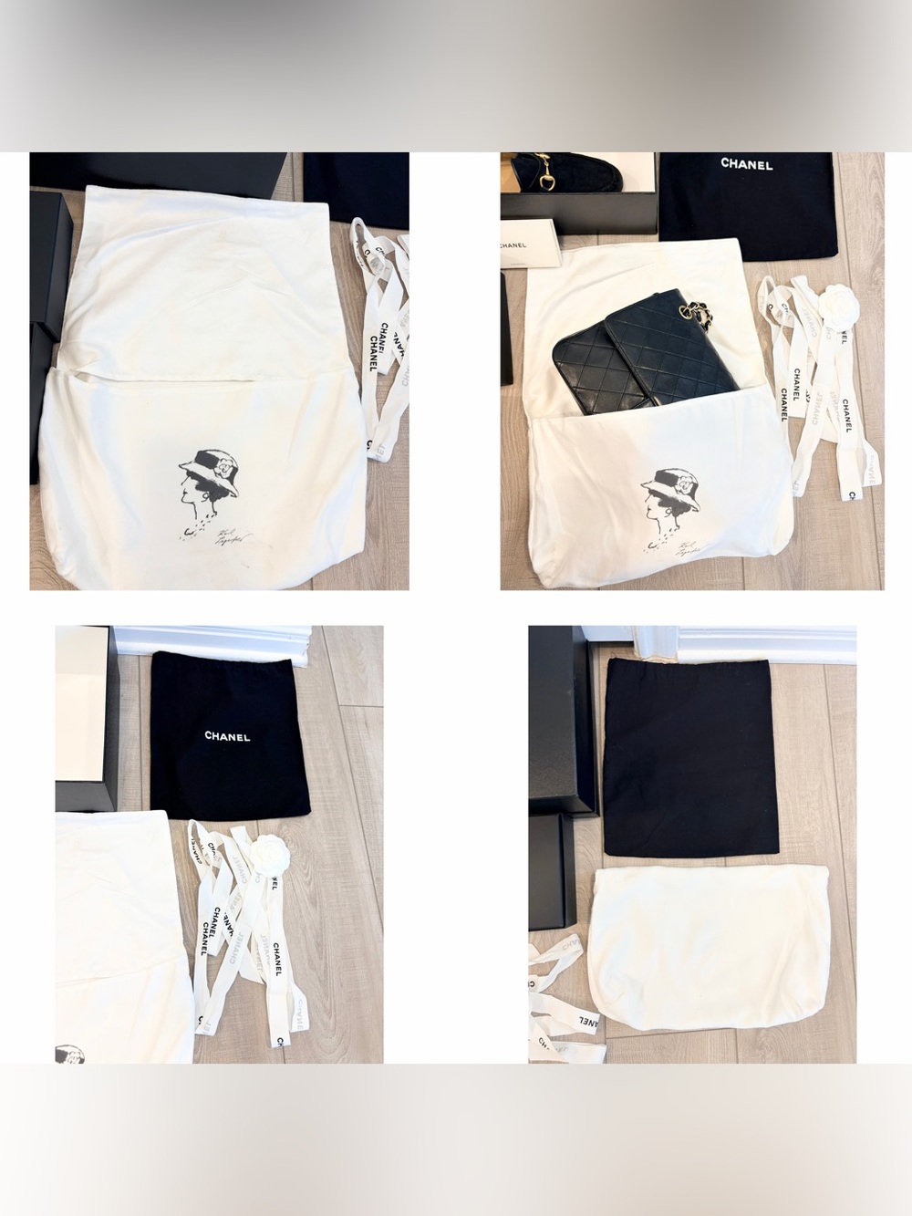 Auth CHANEL 6 PIECES Bundle 4 Boxes + 2 Dust Bags & Accessories - Picture 9 of 16